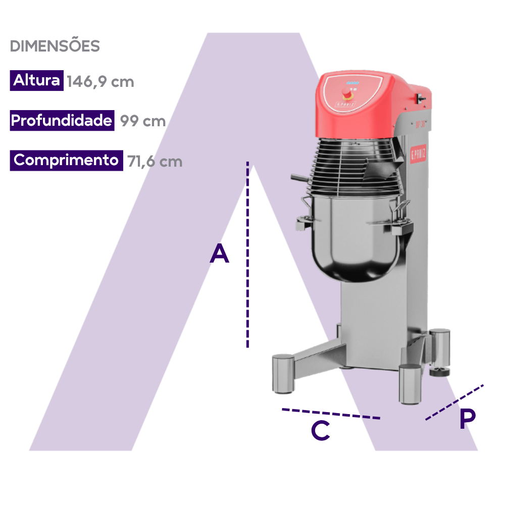 90897 BP-38 G2 INOX 220V dimensoes